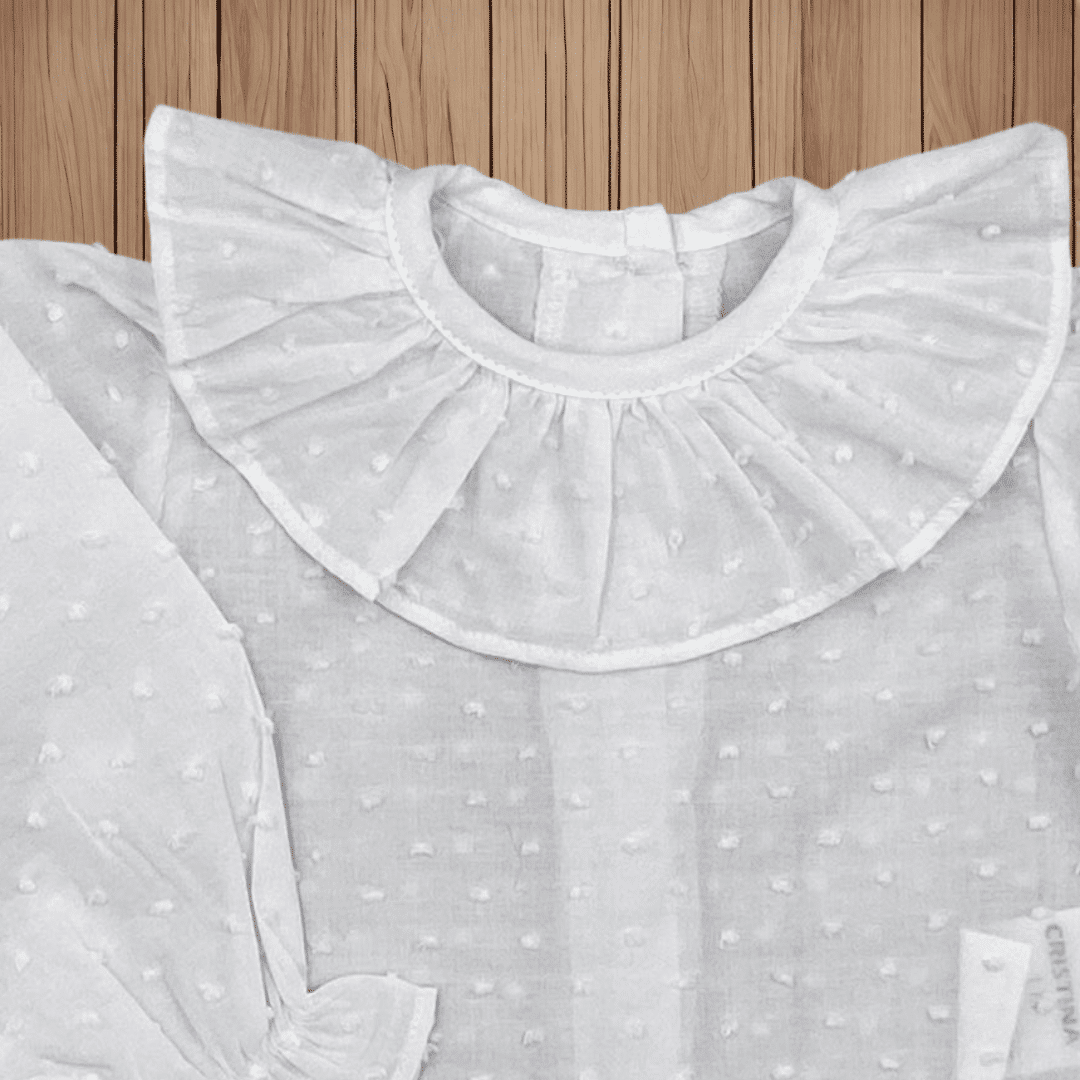 Camisa plumeti volante manga larga. - Imagen 2