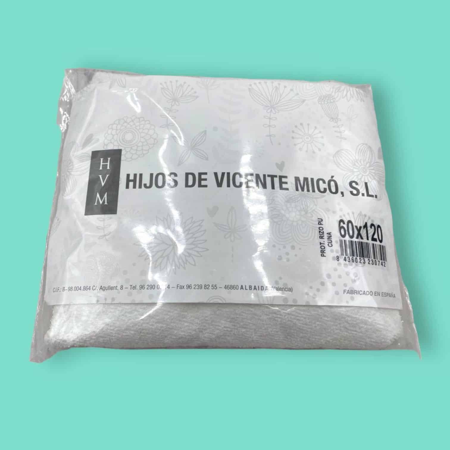 Protector ajustable de rizo plastificado. - Imagen 2