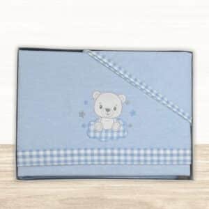 Juego franela M/oso nube 40x80cm MARCA DENENE.