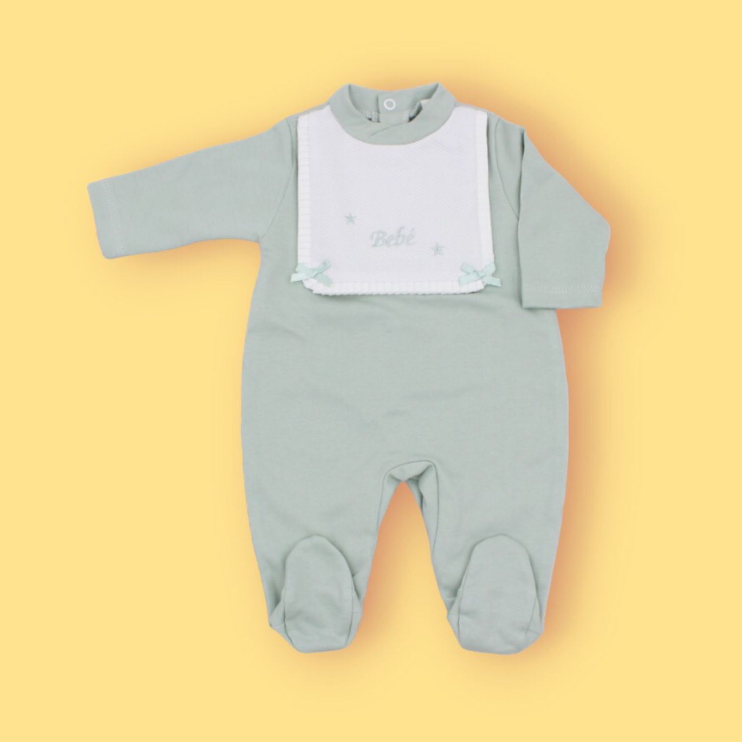 Pijama de algodón 100% babero. - Imagen 3
