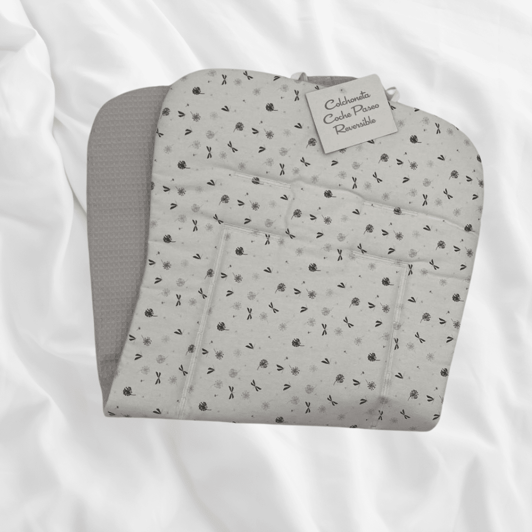 Colchoneta reversible modelo estampado LIBELULA DENENE. - Imagen 2