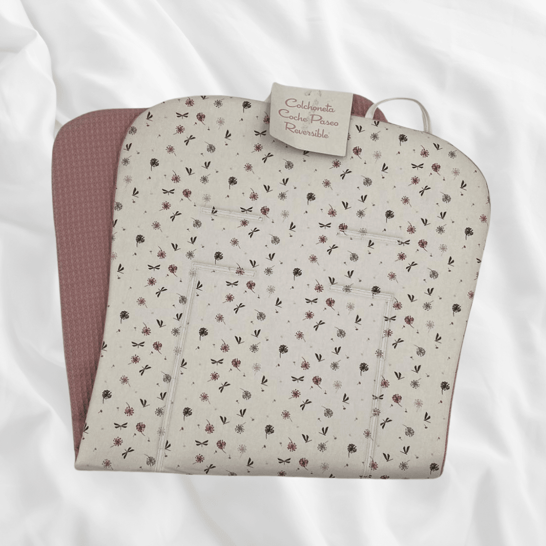 Colchoneta reversible modelo estampado LIBELULA DENENE. - Imagen 4