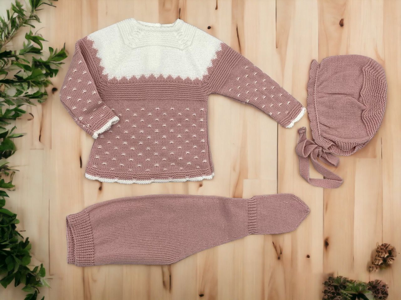 Conjunto polaina jersey capota combinado 2 colores. - Imagen 4