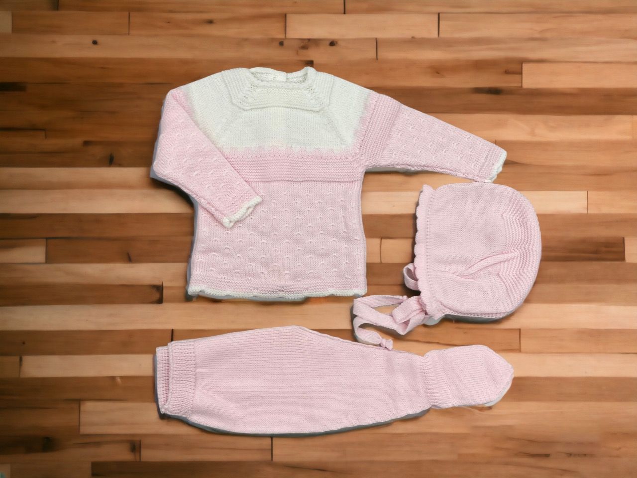 Conjunto polaina jersey capota combinado 2 colores. - Imagen 2