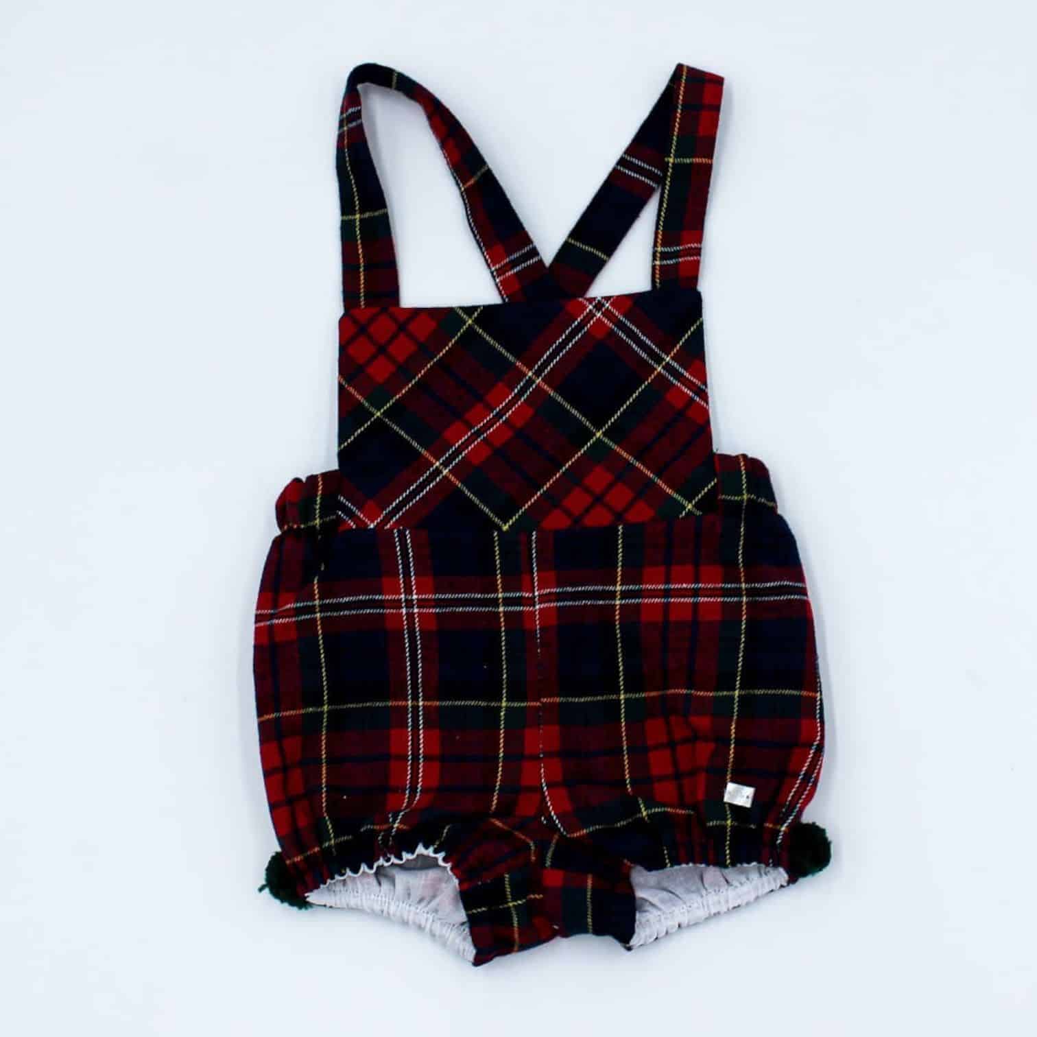 Conjunto niño cuadro rojo marca del sur. - Imagen 3