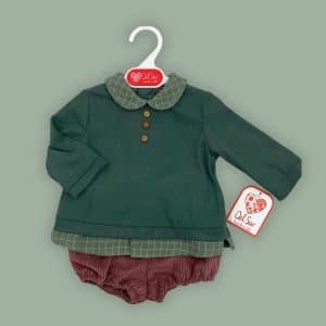Conjunto sudadera algodón pantalón pana Marca del sur.