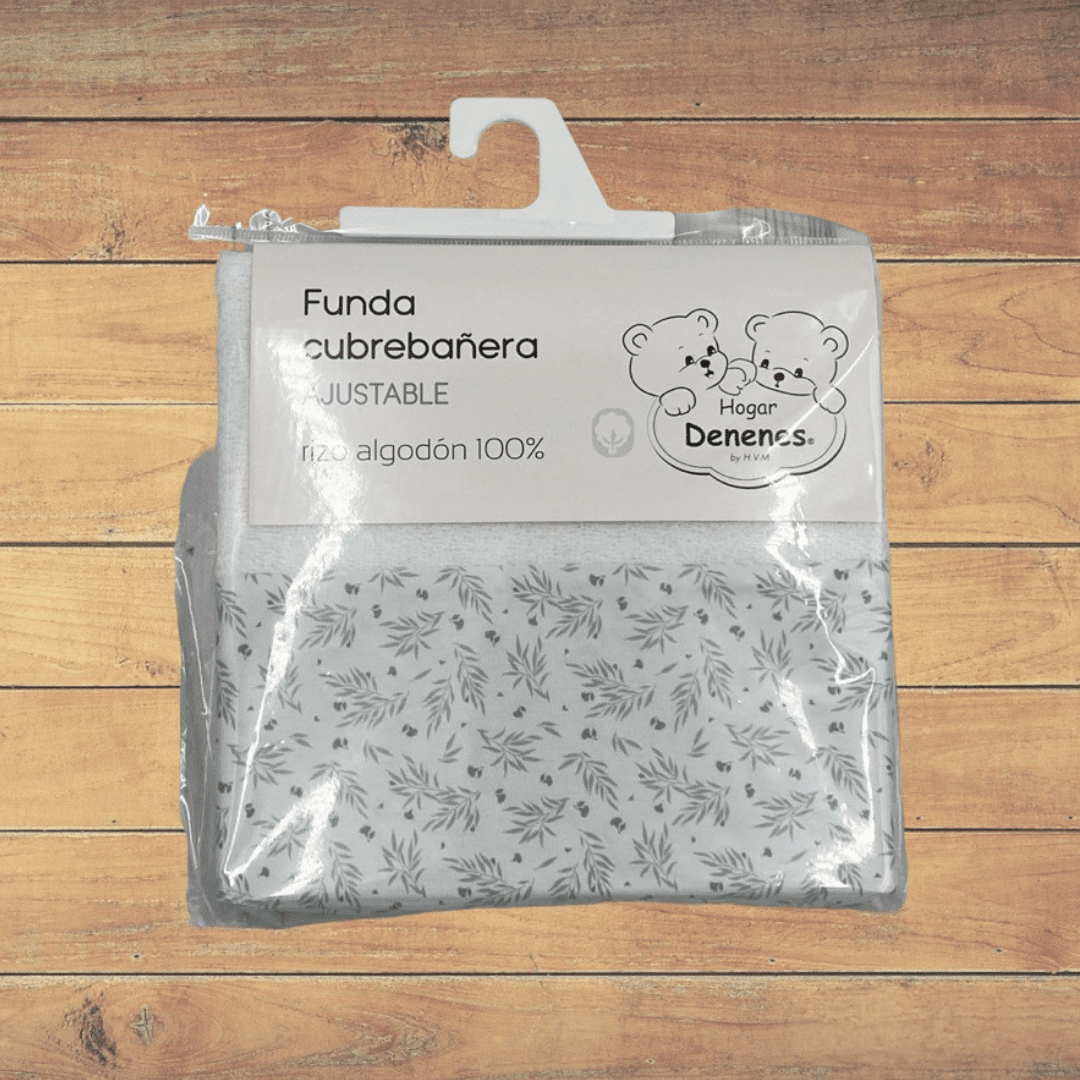 Funda cubrebañera espiga rizo algodón 100% medidas 50x70/80 cm. - Imagen 2
