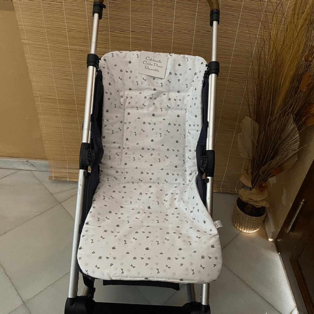 Colchoneta reversible modelo estampado LIBELULA DENENE. - Imagen 5