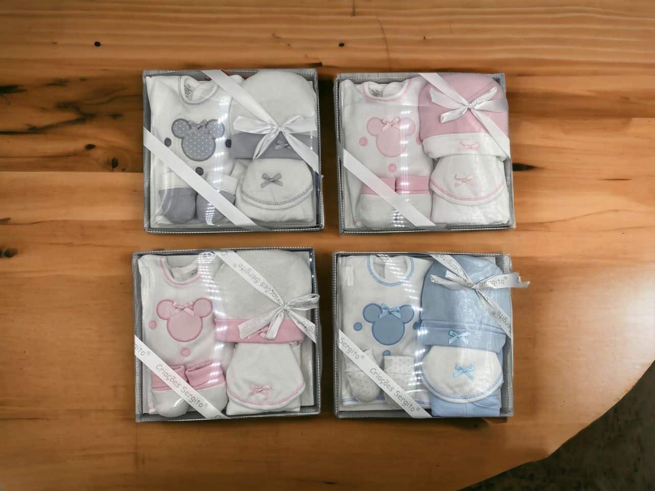 Set de recién nacido carita 5 piezas algodón 100%.