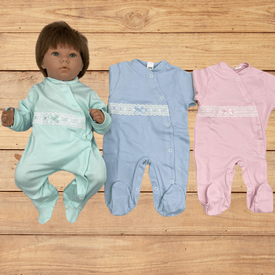 Pijama algodón 100% cruzado delante m/larga.