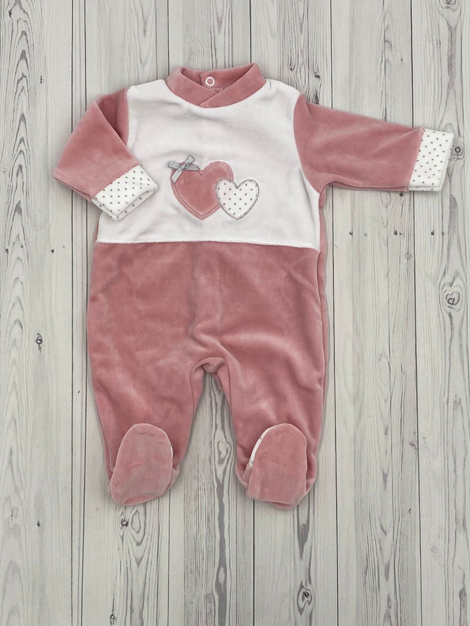 Pijamas terciopelo corazones. - Imagen 3