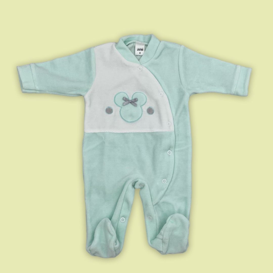 Pijama terciopelo cruzado delante. - Imagen 2