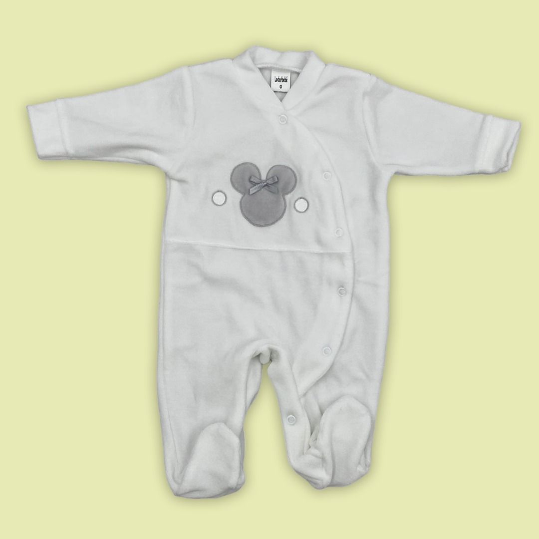 Pijama terciopelo cruzado delante. - Imagen 4