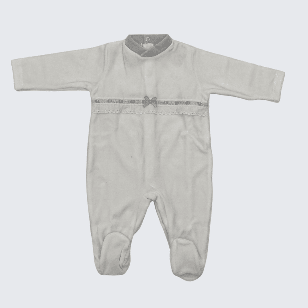 Pijama terciopelo una pieza manga larga. - Imagen 3