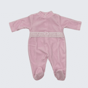 Pijama terciopelo una pieza manga larga.