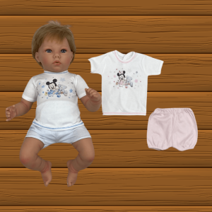 Pijama primera postura DISNEY manga corta algodón 100%.