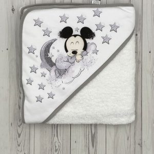 Toalla MICKEY 80 x 80 cm rizo algodón 100%.