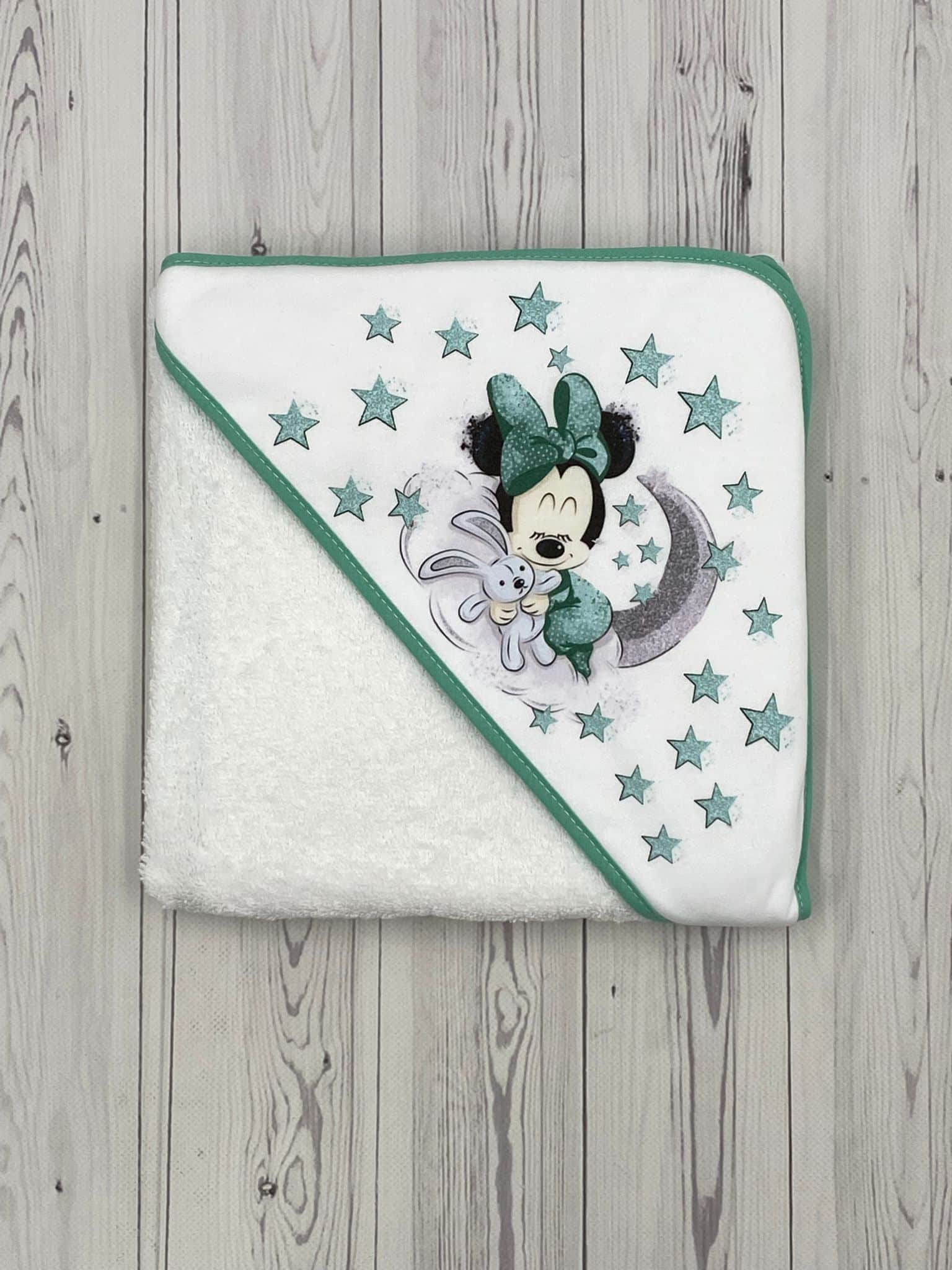 Toalla MINNIE 80 x 80 cm rizo algodón 100%.