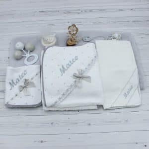 Pack Toalla, gasa algodón y gasa piquillo