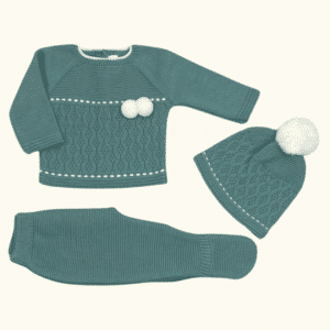 Conjunto polaina jersey gorro pompón RF/7006.