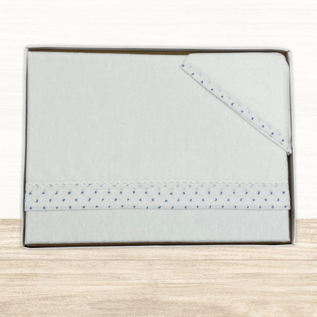 Minicuna franela algodón 100% 50x80/90 cm filo plumeti.
