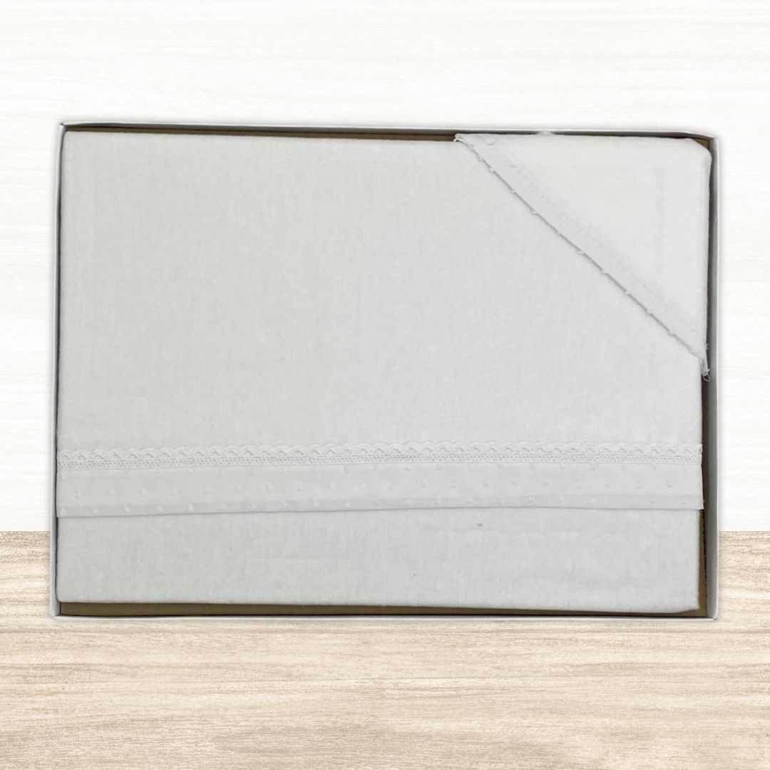 Minicuna franela algodón 100% 50x80/90 cm filo plumeti. - Imagen 5