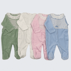 pijama terciopelo cuello volante A/6.