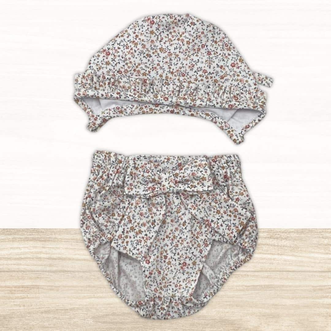 Conjunto cubre pañal y capota estampado MASAN BEBÉ. - Imagen 2