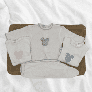Conjunto polaina carita primera puesta algodón 100%
