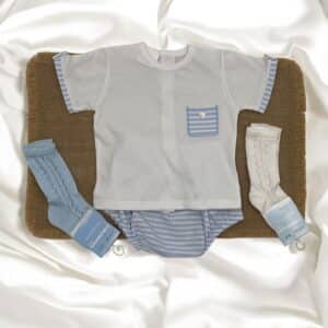 Conjunto cubre pañal camiseta algodón 100% RF/116