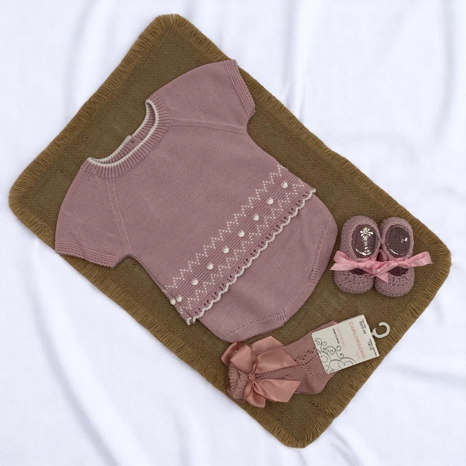 conjunto hilo cubre pañal jersey manga corta RF/8107 - Imagen 5