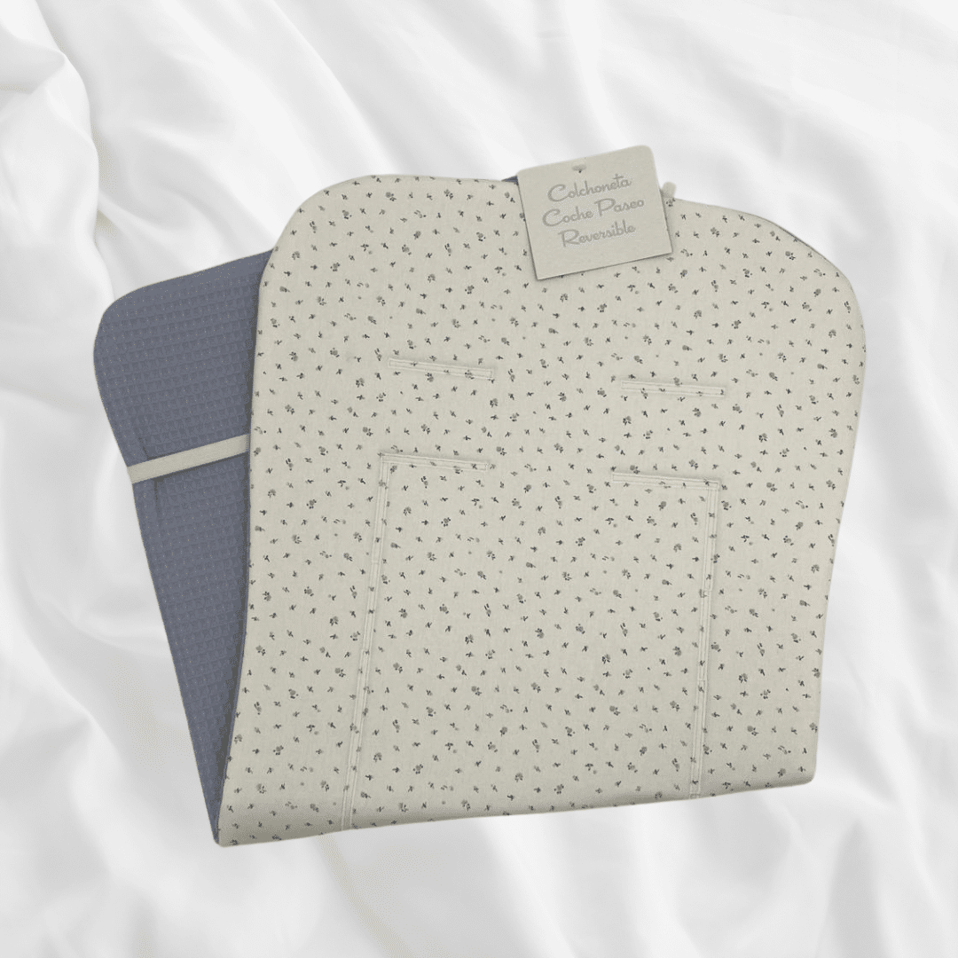 Colchoneta reversible flores y cofre MARCA DENENE. - Imagen 5