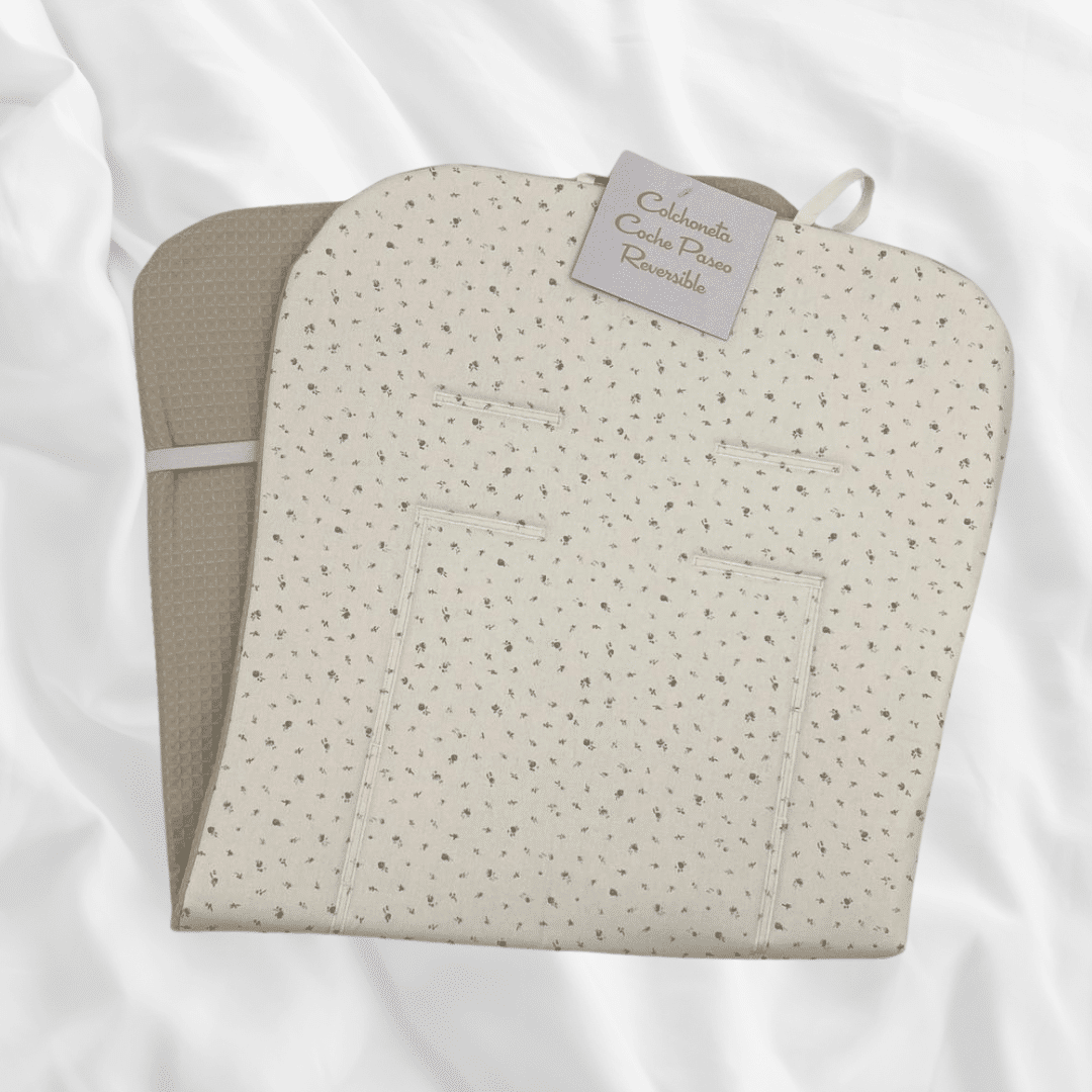 Colchoneta reversible flores y cofre MARCA DENENE. - Imagen 4