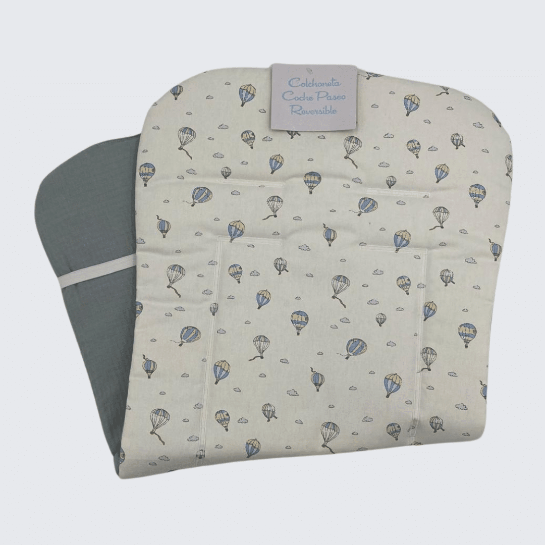 Colchoneta reversible globo y liso Marca DENENE. - Imagen 3