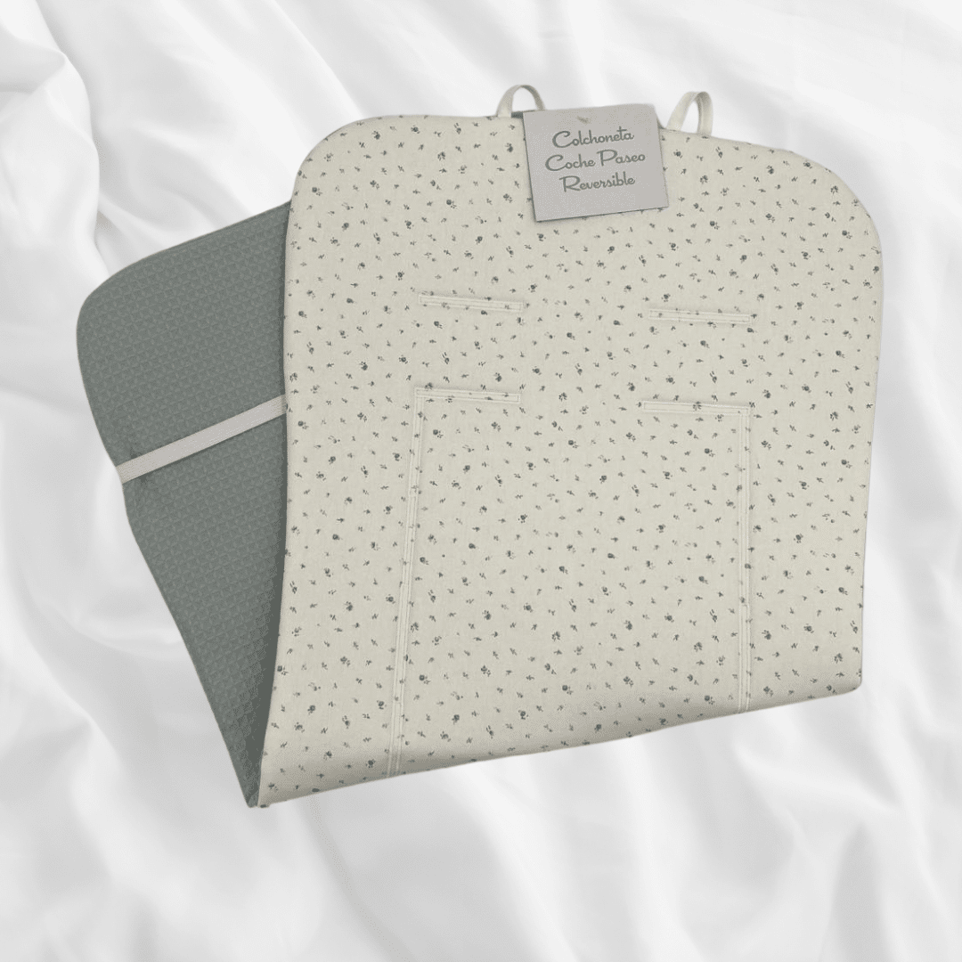 Colchoneta reversible flores y cofre MARCA DENENE. - Imagen 6