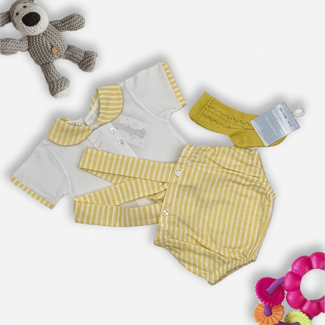 Conjunto cubre pañal tiranta camiseta algodón 100% RF/119.
