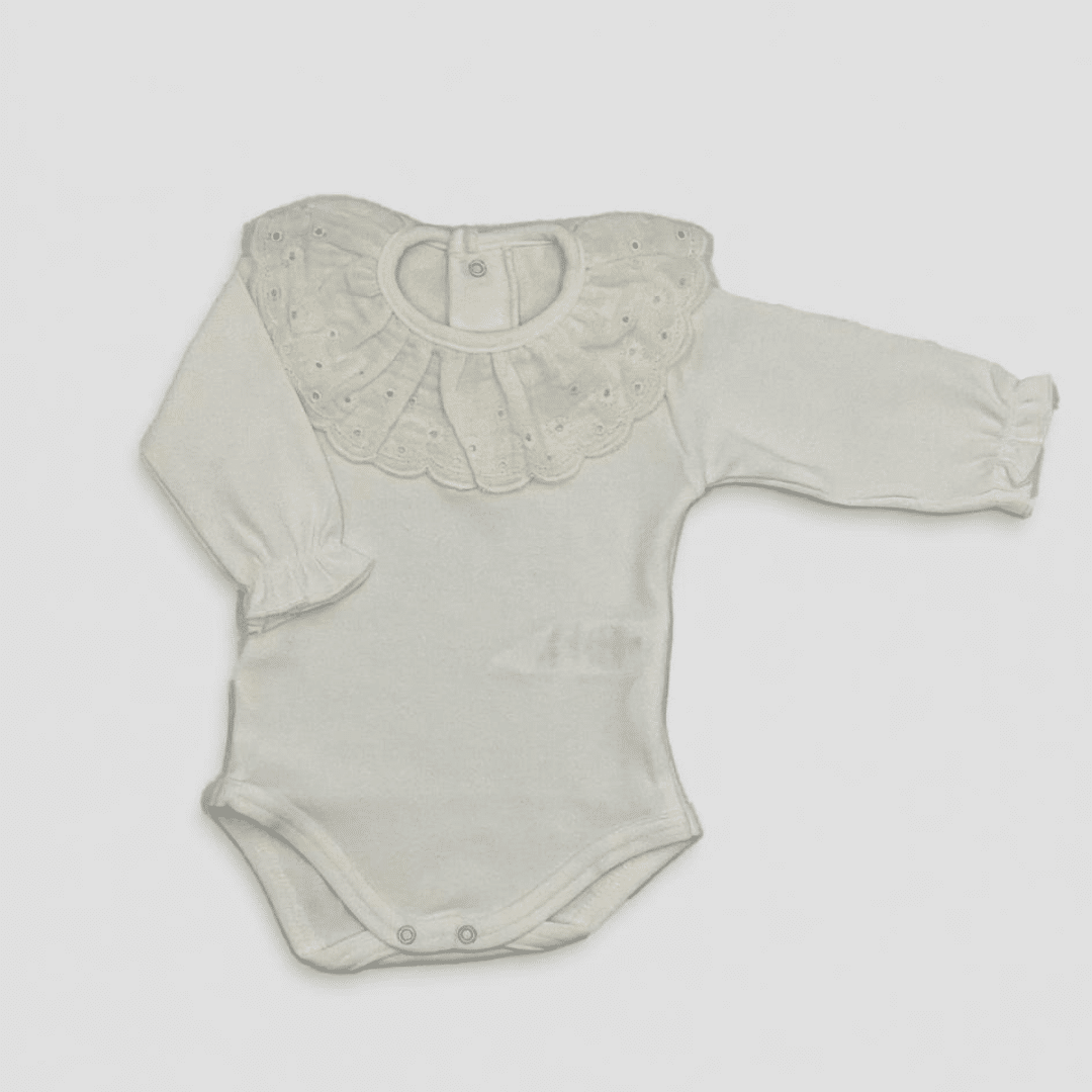 Body algodón 100% volante bordado Calamaro ART/19129. - Imagen 3