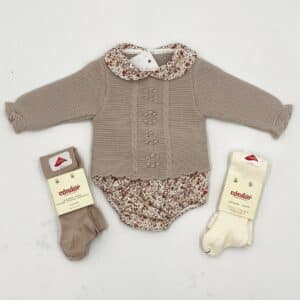 Conjunto jersey punto cubre pañal estampado RF/320