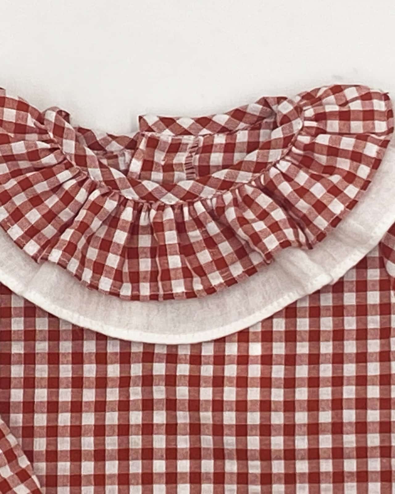Pelele vichy cazuela cuello doble MASAN BEBÉ - Imagen 2