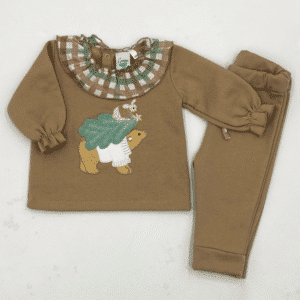 Chándal camel cuello volante árbol Curricoca