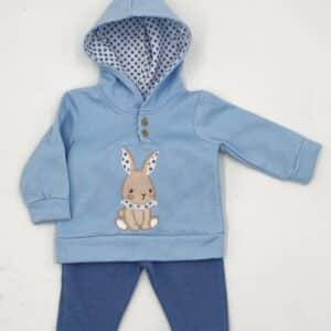 Chándal celeste conejo gorro Marca Curricoca