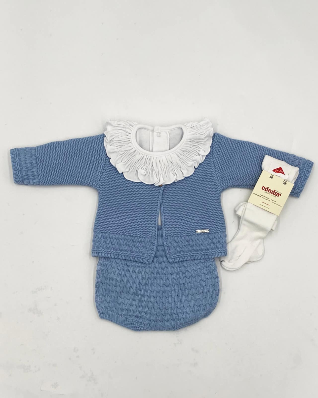 Conjunto lana rebeca larga cubre pañal RF/9104 - Imagen 4