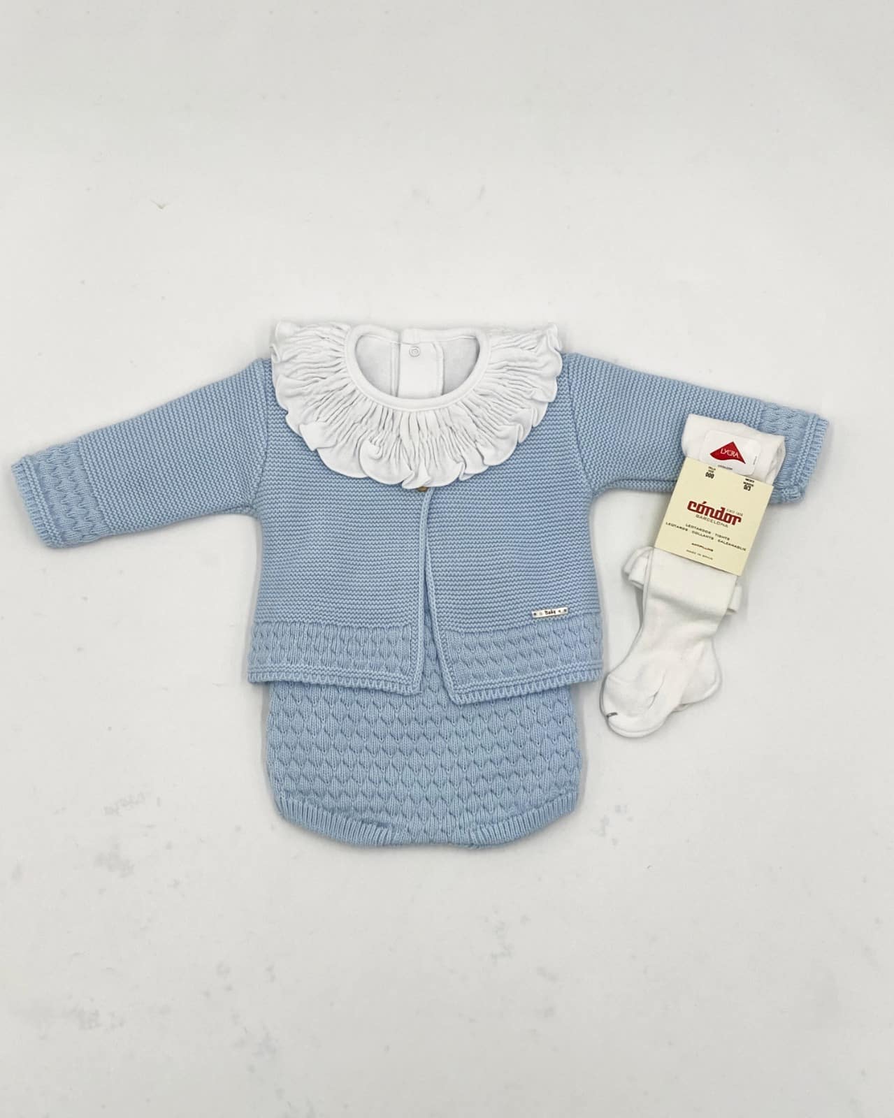 Conjunto lana rebeca larga cubre pañal RF/9104 - Imagen 5