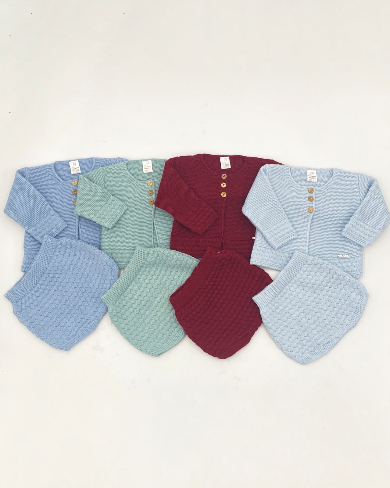 Conjunto lana rebeca larga cubre pañal RF/9104 - Imagen 6