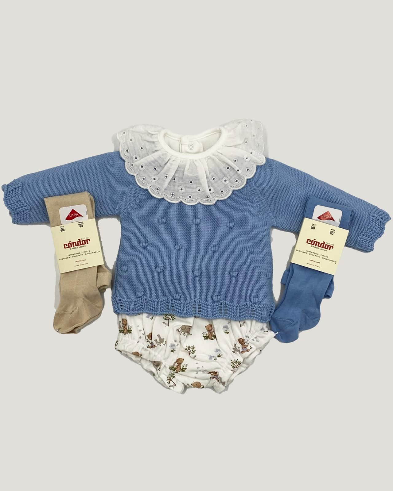 Conjunto jersey lana cubre pañal estampado RF/320 - Imagen 3