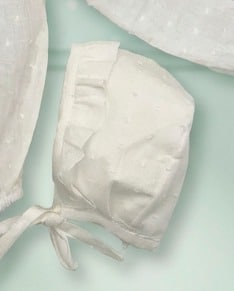 Pelele + capota plumeti Blanco Roto MASAN BEBÉ - Imagen 3
