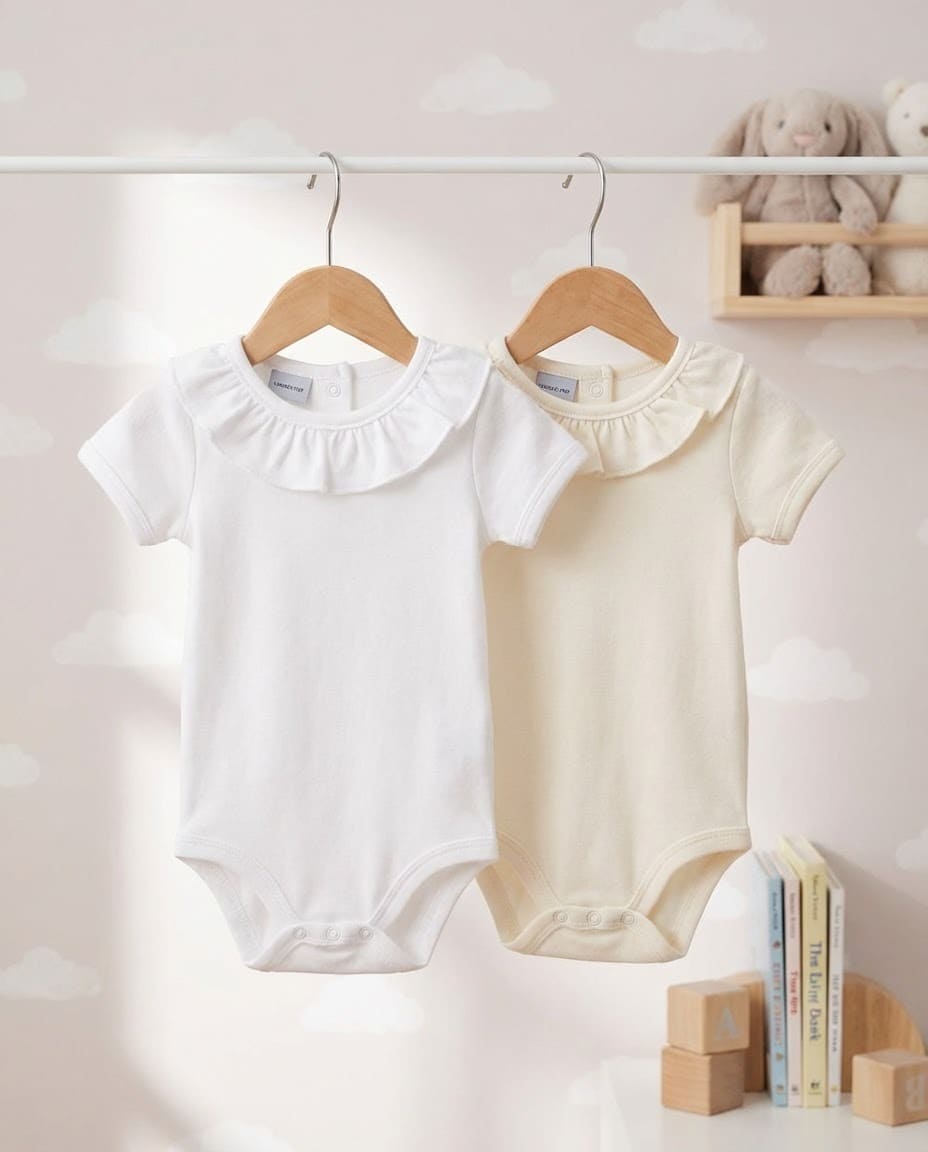 Body algodón 100% cuello volante M/corta BABIDU RF/1118