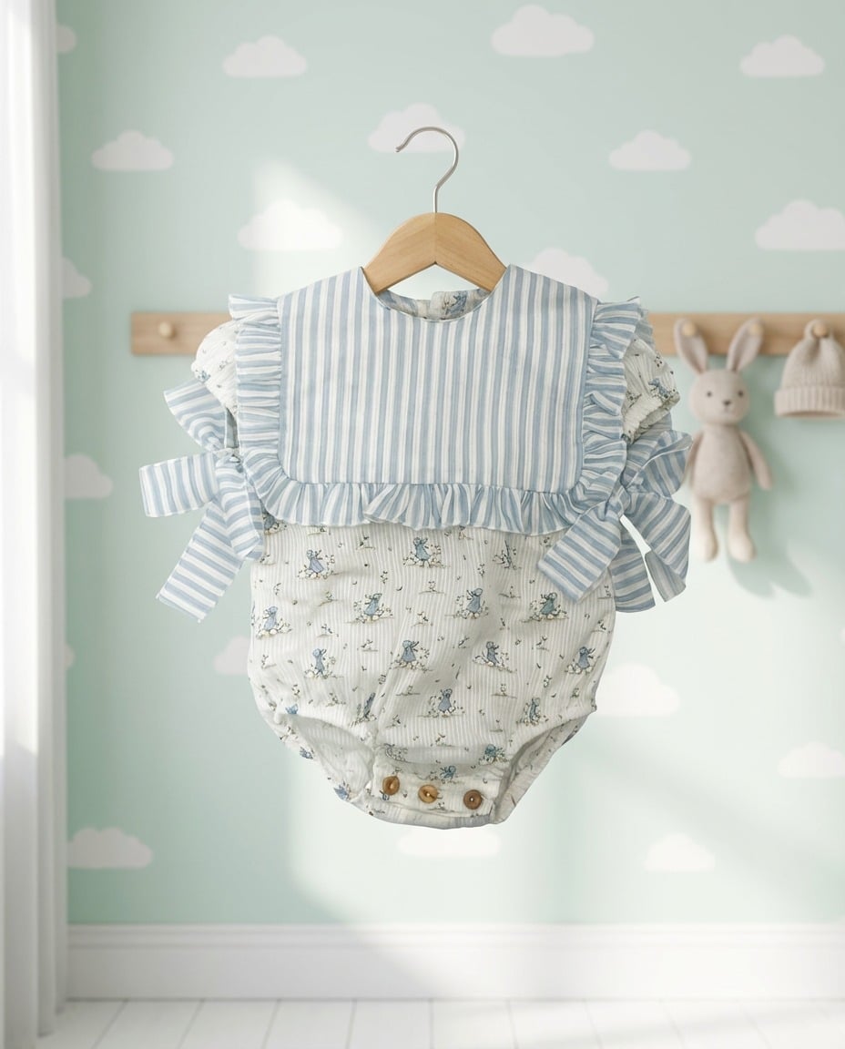 Pelele estampado patito cuello rayas Pinocho RF/5279 - Imagen 3