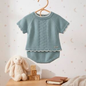 Conjunto hilo cubre pañal y jersey M/corta RF/1110