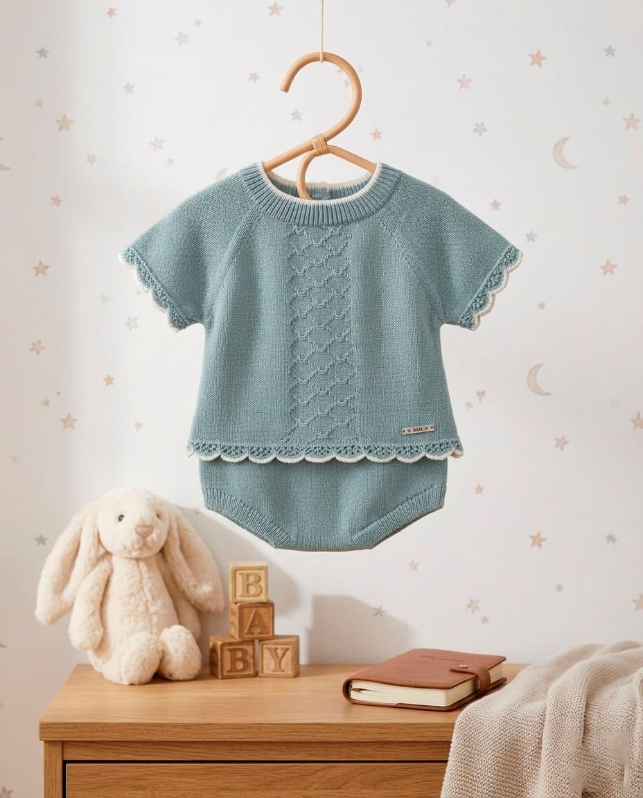 Conjunto hilo cubre pañal y jersey M/corta RF/1110 - Imagen 2